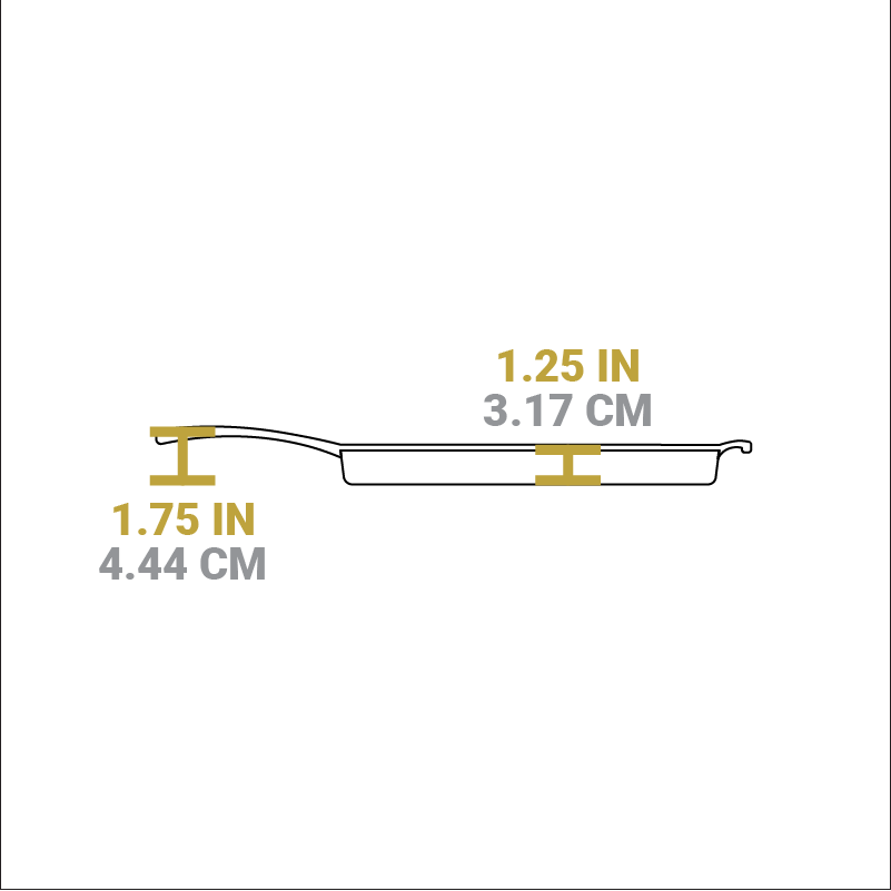 Blacklock 12 Inch Lightweight Cast Iron Grill Pan - Image 6