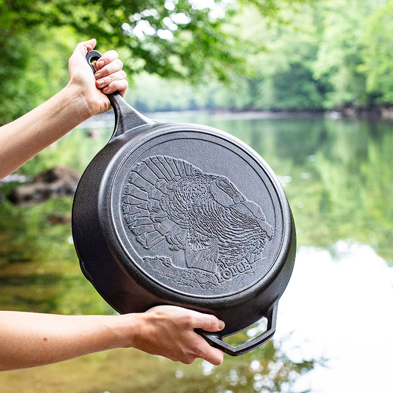 Wildlife Series? 13.25 Inch Cast Iron Turkey Skillet - Image 8
